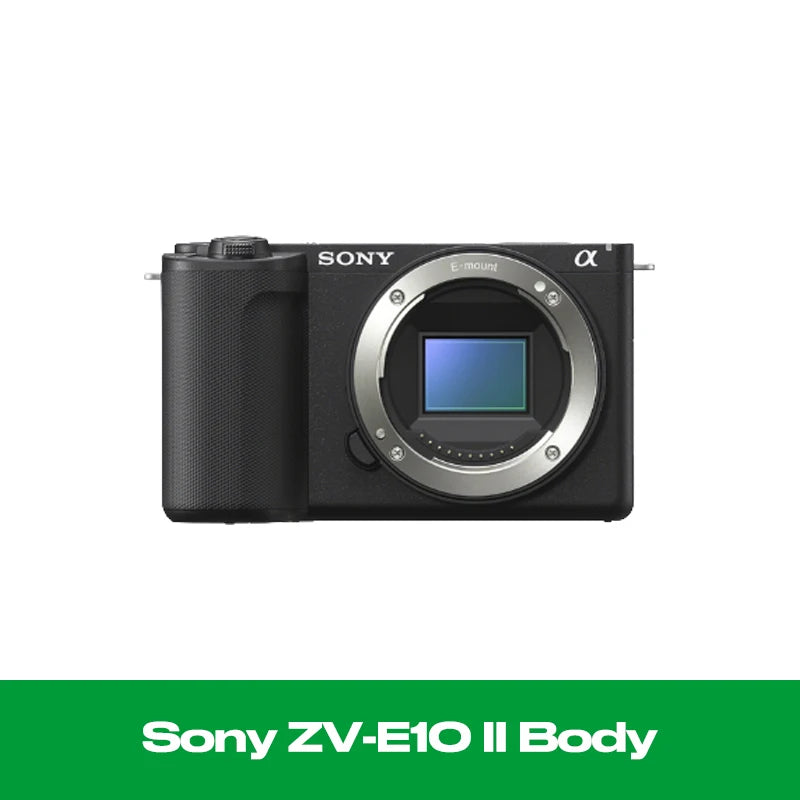 Sony Alpha ZV-E10 II - APS-C Interchangeable Lens Mirrorless Content Creators’ Camera - Black - with Lens