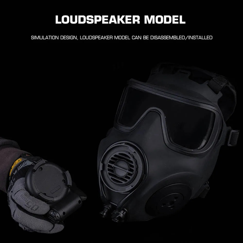M53  Gas Mask CBRN (Chemical, Biological, Radiological, and Nuclear) protective gear for Tactical  Full Face Protective Mask with Fan Filteer Microphone Communication