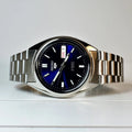 SEIKO 5 SNXS77J1 Automatic Mechanical Wristwatch 37mm Blue Dial Stainless Steel 30m WR Luminous Hands Day-Date Casual Daily Wear