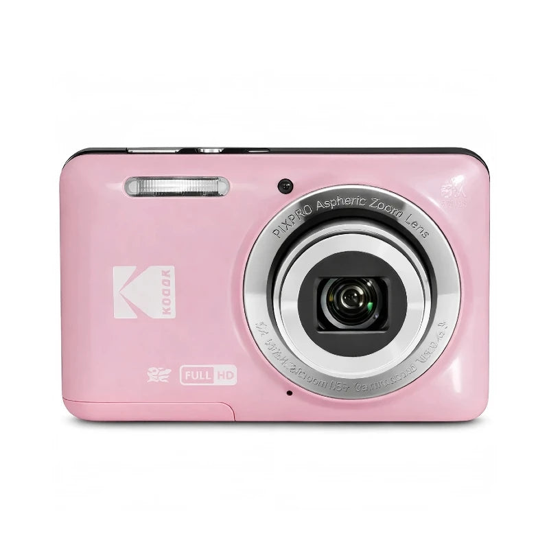 KODAK PIXPRO FZ55 16MP Digital Camera 5X Optical Zoom 28mm Wide Angle 1080P Full HD Video 2.7" LCD Vlogging Camera
