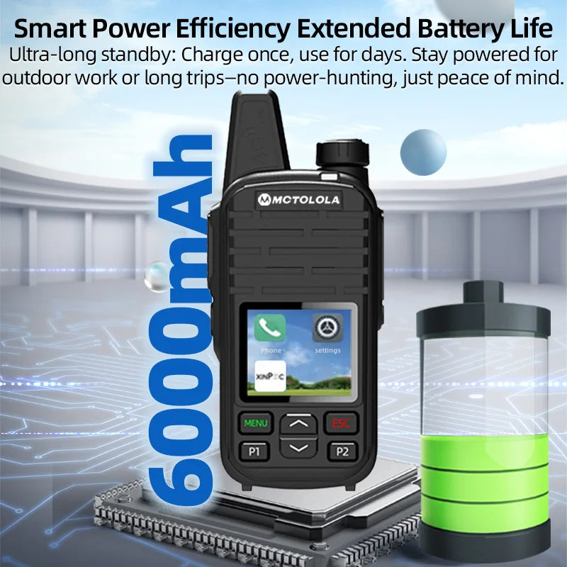 MOTOLOLA SIM card lifetime free 4G global high-definition sound quality walkie talkie supports Bluetooth WiFi POC two-way radio