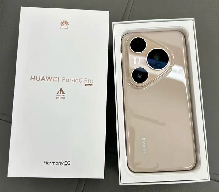 Original Huawei Pura 80 Pro Mobile Phone 6.8" OLED Display HarmonyOS 5.1 Kirin 9020 Camera 50MP Battery 5700mAh Smartphone