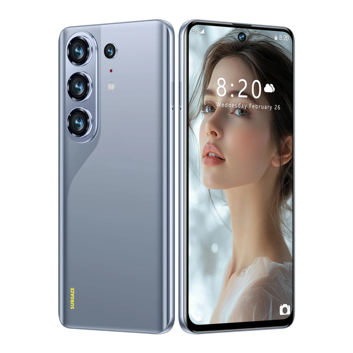 SURGAZE 2026 Camon 50 Pro Curved Screen Smartphone 5G Android15 5200mAh 12+512GB Dual SIM Global Version Network Mobile Phone