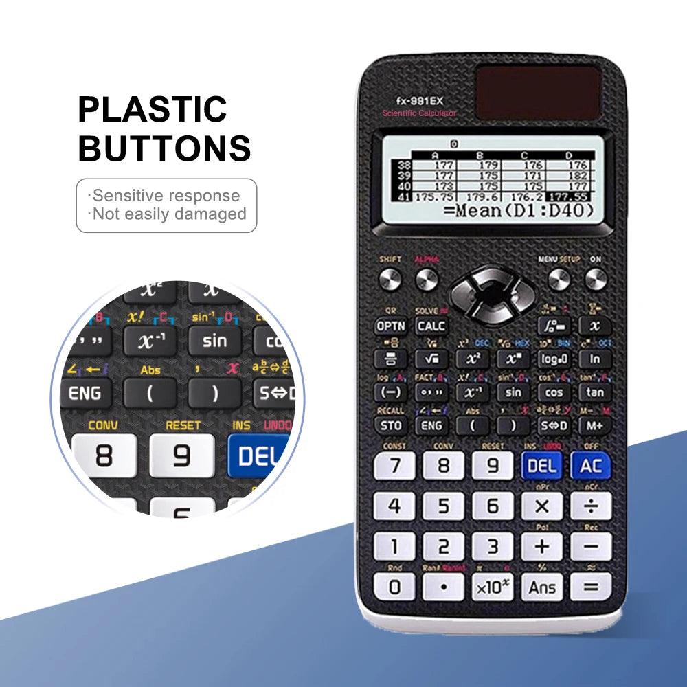1-10 pcs scientific calculator battery power advanced calculator, with 552 functions, suitable for school students and teachers