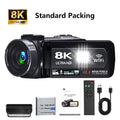 8K Video Camera for YouTube Vlogging, 18X Zoom,IR Night Vision Camcorder with Microphone,Live Streaming Webcam Camera