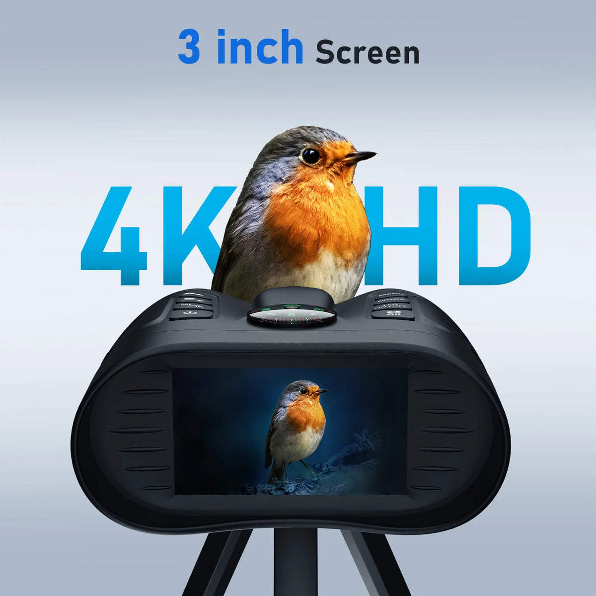 350M Infrared Night Vision Binoculars Camera 8x Digital Zoom 4K 36MP Video Recording Compass Included Low-Light Full Color