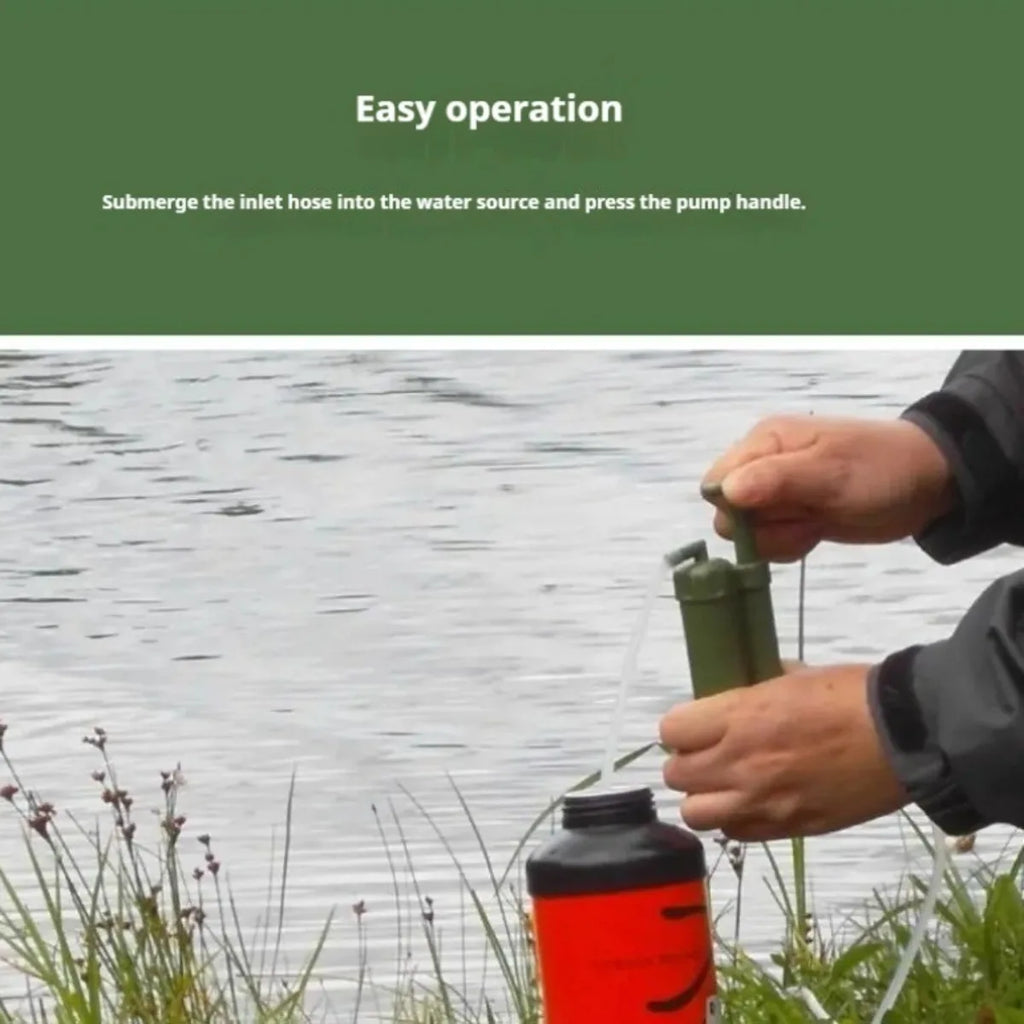 7 of 12 Essential CBRN Survival Items - MUST HAVE: Portable Water Purifier Filter Camping Outdoor Emergency Disaster Relief Survival Gear Compact Treatment Device