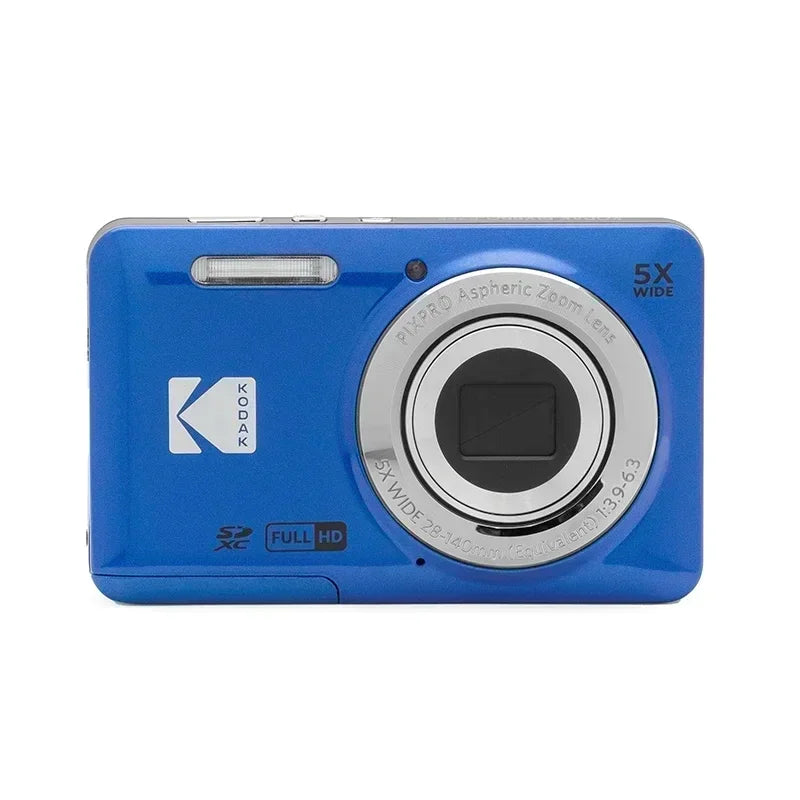 KODAK PIXPRO FZ55 16MP Digital Camera 5X Optical Zoom 28mm Wide Angle 1080P Full HD Video 2.7" LCD Vlogging Camera