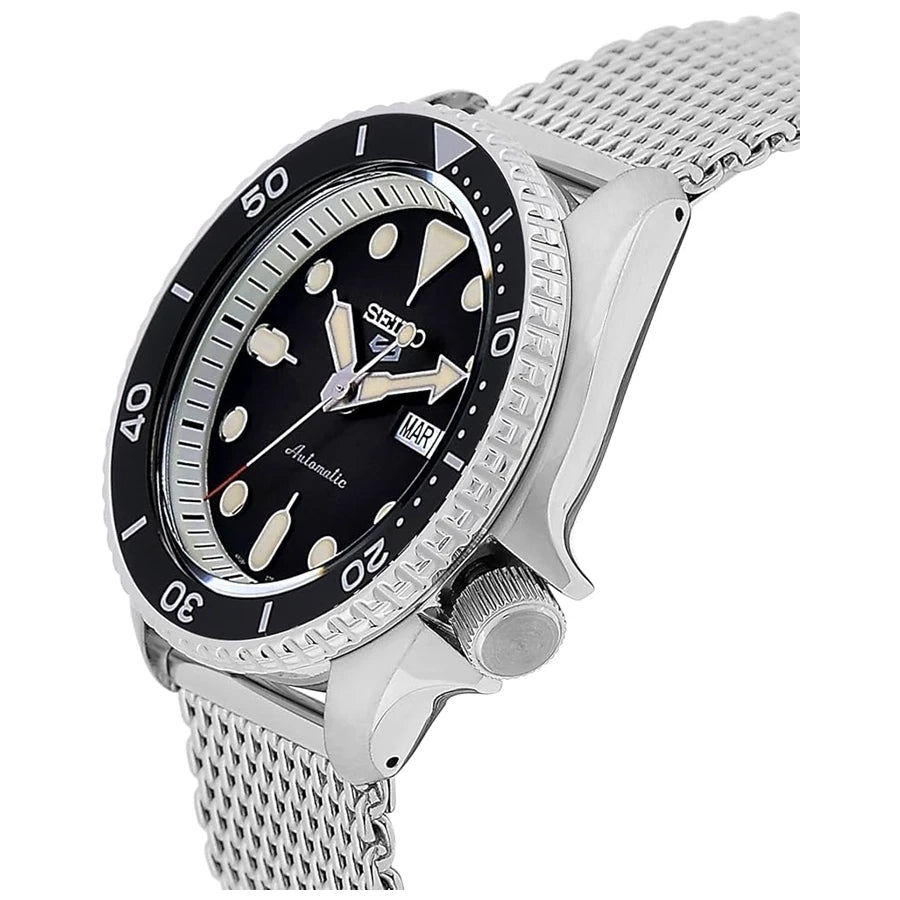 SEIKO SRPD73K1 Men's Automatic Diver Sports Watch 42.5mm Black Dial Steel Bracelet 100m Waterproof Luminous Bezel 4R36 Movement