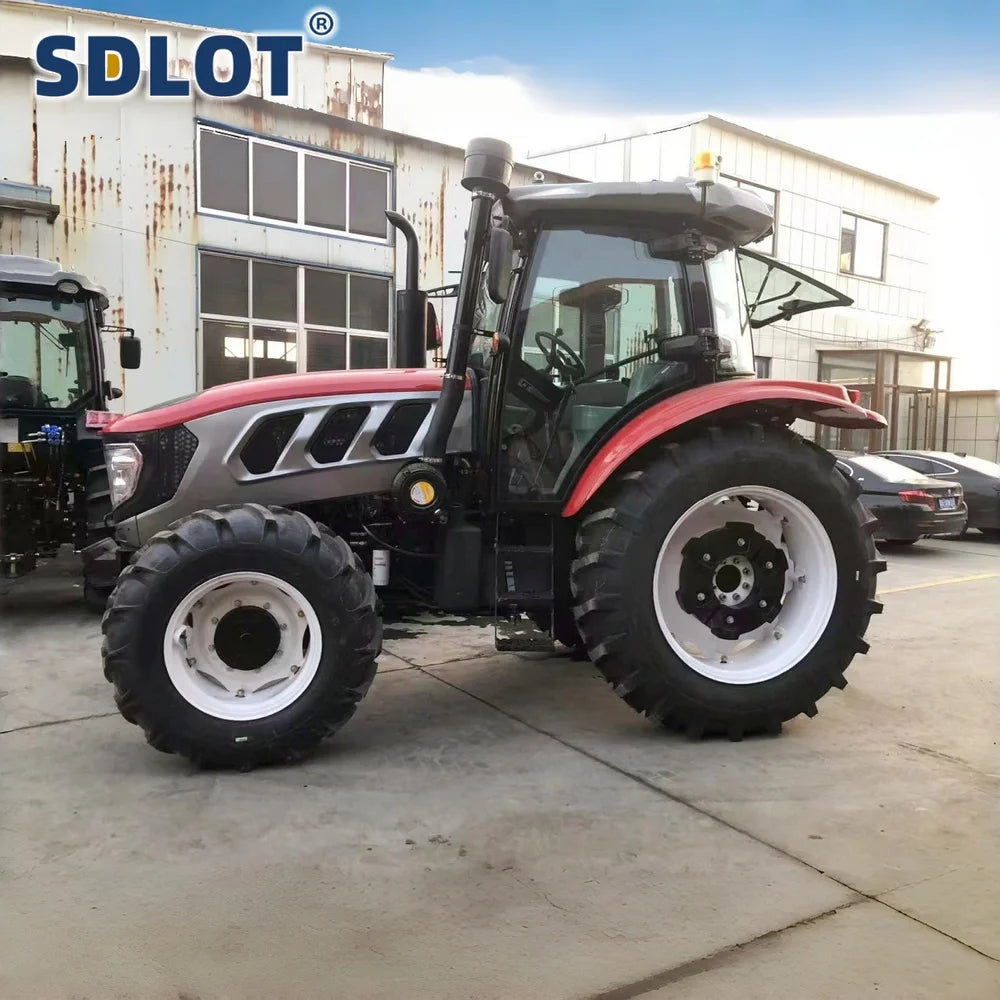 Customized 160HP Heavy Duty 4WD Wheeled Euro5 Diesel Tractor All-terrain with Cabin for Large Scale Farming Multifunctional