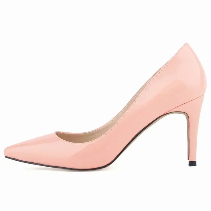 Large Size Women Pumps Classic Pointed Toe High Heels Sexy 9cm Stilettos Female Elegant Comfort Ladies Red Wedding Party Shoes