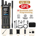 BAOFENG UV-32 GPS Air Band Walkie Talkie Long Range 10W Multi Band Bluetooth Programming Wireless Copy Frequency Two Way Radio