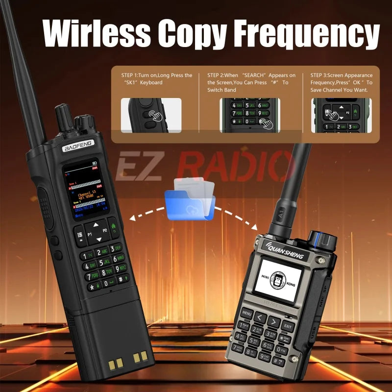 BAOFENG DM-32 DM32 Extended Battery 10W DMR Ham 2 Way Radio GPS Matching Writing Frequency Satellite Positioning USB C Belt Clip