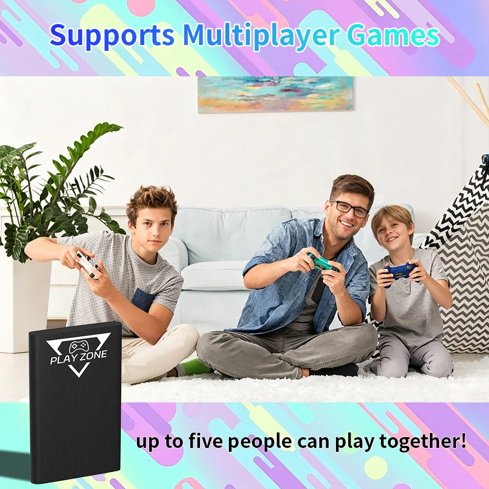 Play Zone 1T Retro Game HDD for Switch/PS5/Xbox/PS4/PS3/PS2/WIIU Emulator Console Launchbox＆Retrobat＆Playnite 16191 Games for PC