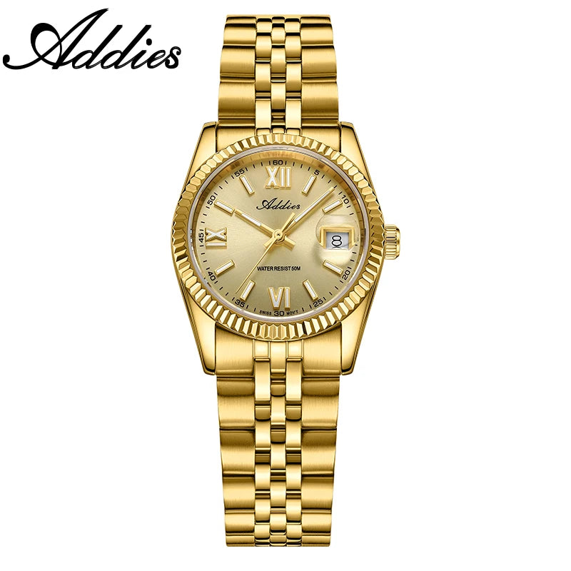 ADDIES 28mm Woman's Watches BGW9 Super Luminous Sapphire Mirror 5Bar Waterproof Diving Elegant Quartz Watch For Women AW25901