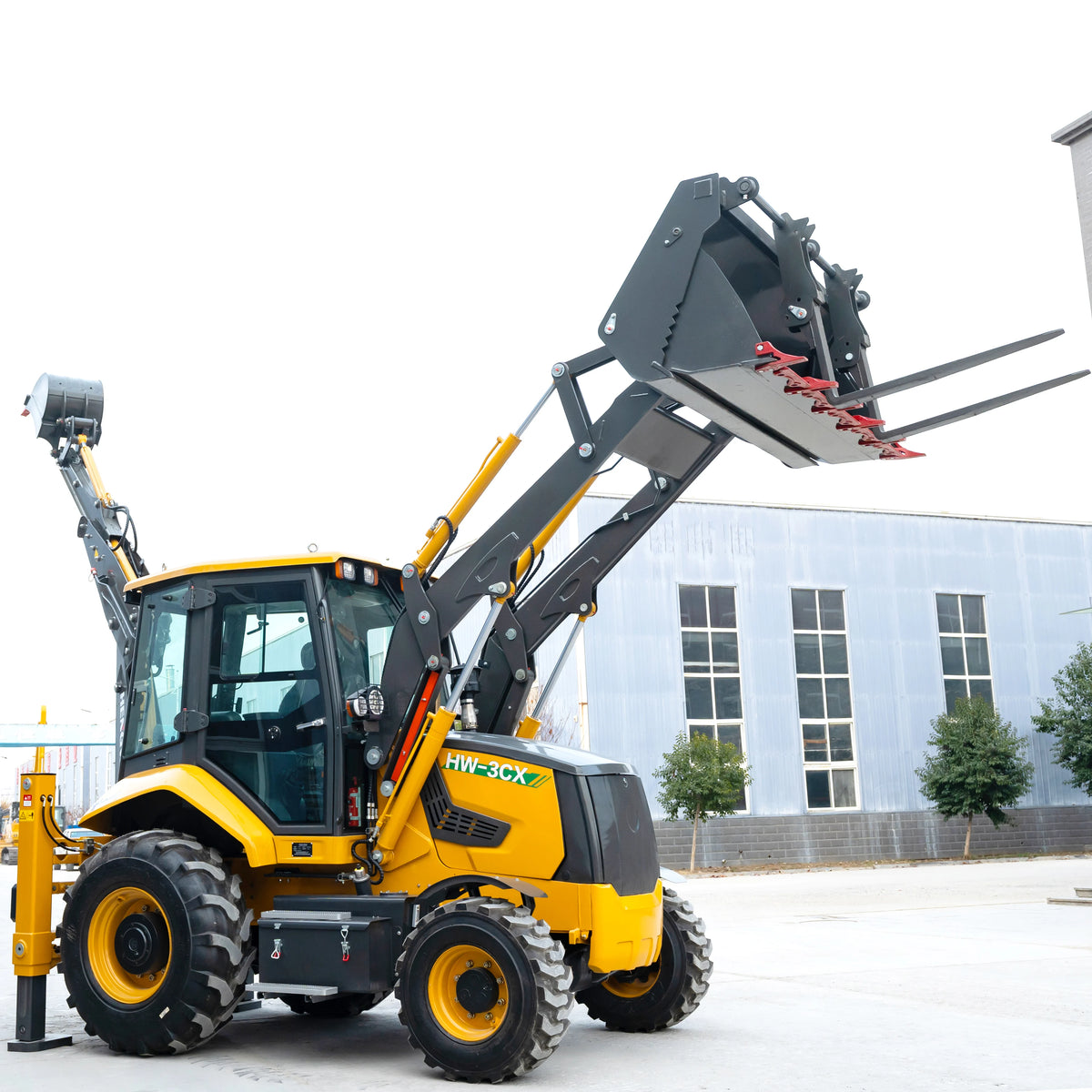 New 7.8 Ton Excavator Loader 4x4 Backhoe Loader Multi-Purpose 4WD All-Terrain Diesel Agricultural Tractor Construction Machinery