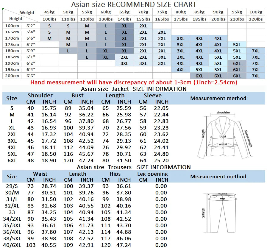 The New Store Offers Discounted Prices  Casual Formal Business Men's Fashionable Gentleman Solid Color All-season Fitted Suit