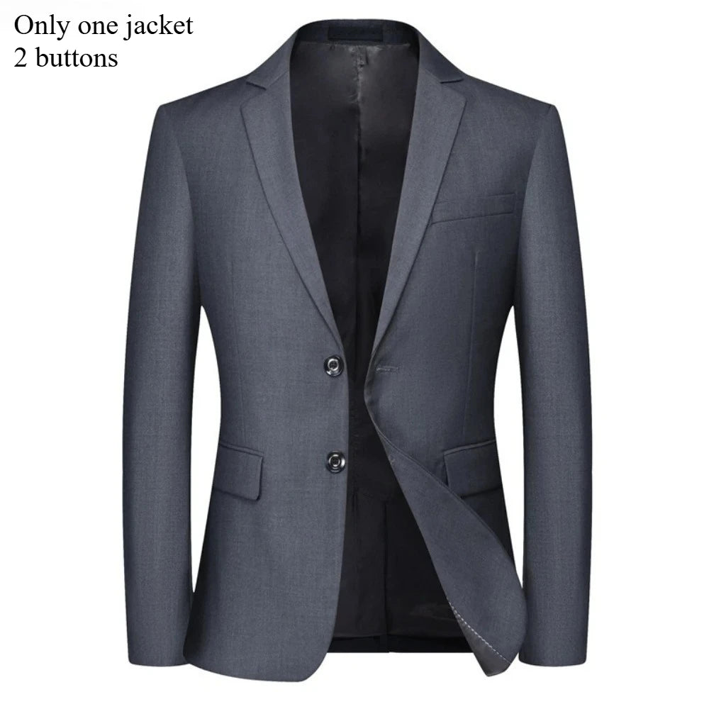 High Quality Men Suits Sets For Wedding Elegant 2 Pieces Jackets Pants Stretch Blazers Tailored Formal Full 2025 Costume