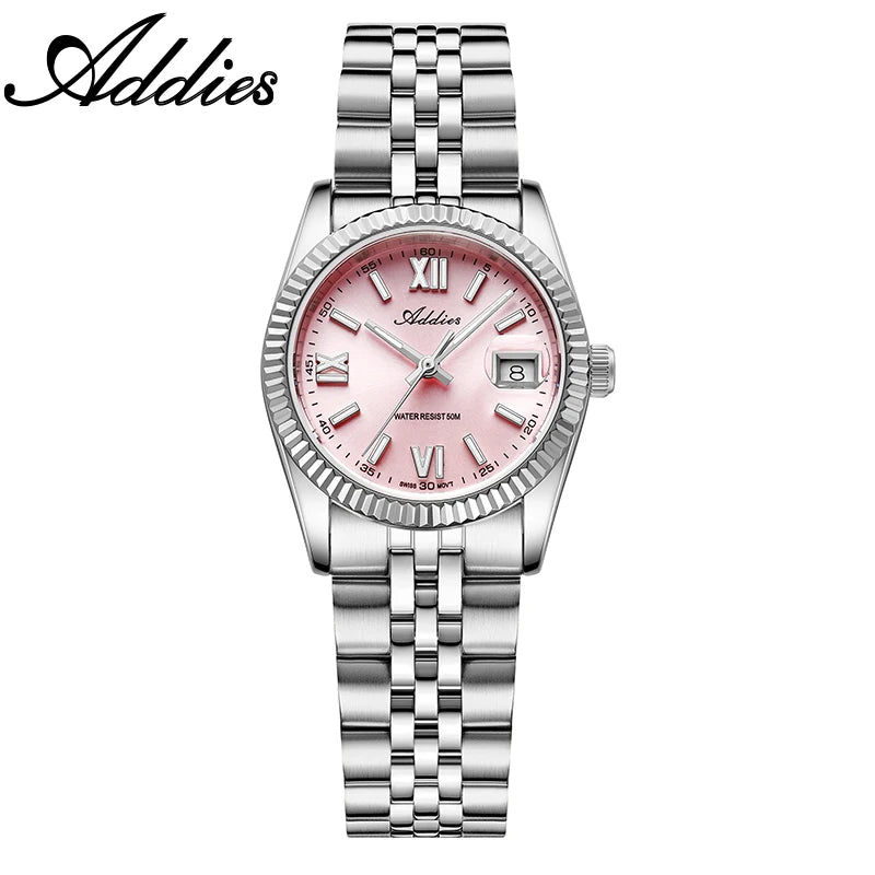 ADDIES 28mm Woman's Watches BGW9 Super Luminous Sapphire Mirror 5Bar Waterproof Diving Elegant Quartz Watch For Women AW25901