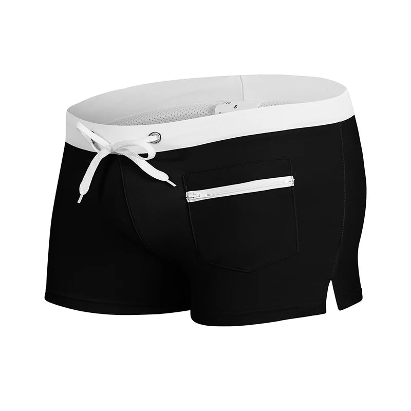 Men's Summer Swim Trunks with Mesh Liner Zipper Pocket Stretchy Comfy Quick Dry Swimming Shorts Bathing Suit Swimsuit Swimwear