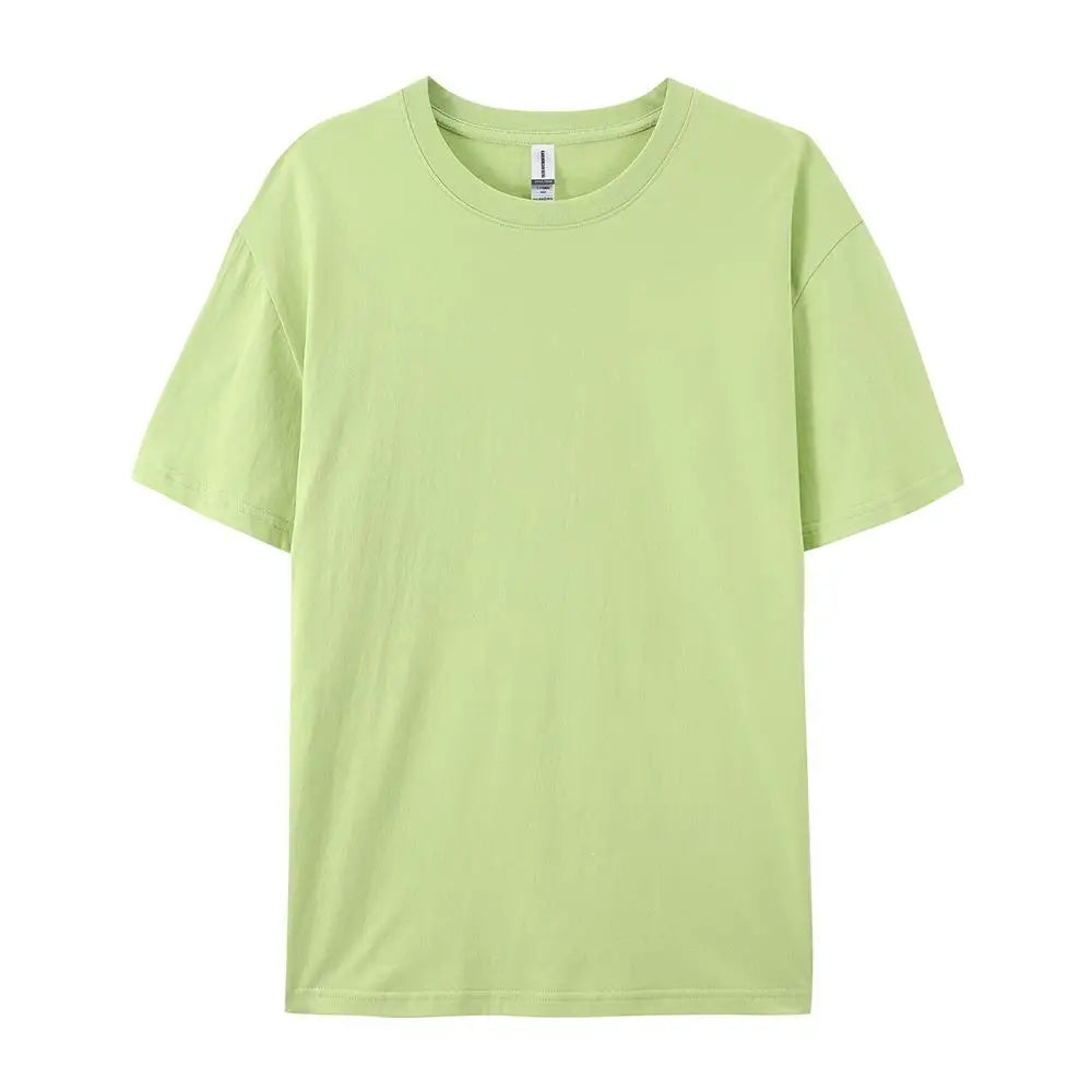 100% Cotton Solid T-Shirts Men & Women Short Sleeve Fashion Brand Trend Casual Soft Clothing Tees - Pack of 6 | Summer Tops