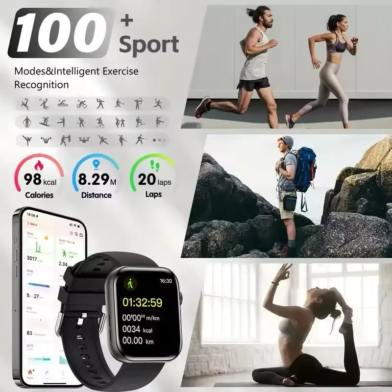 Original 2026 For Apple Watch 10 Smart Watch Men Body Temperature Bluetooth Call NFC GPS Sports Women DT SmartWatch X for Apple