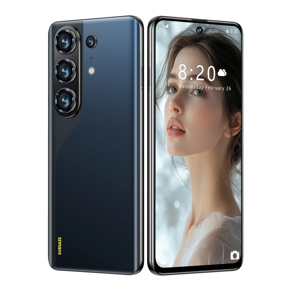 SURGAZE 2026 Camon 50 Pro Curved Screen Smartphone 5G Android15 5200mAh 12+512GB Dual SIM Global Version Network Mobile Phone