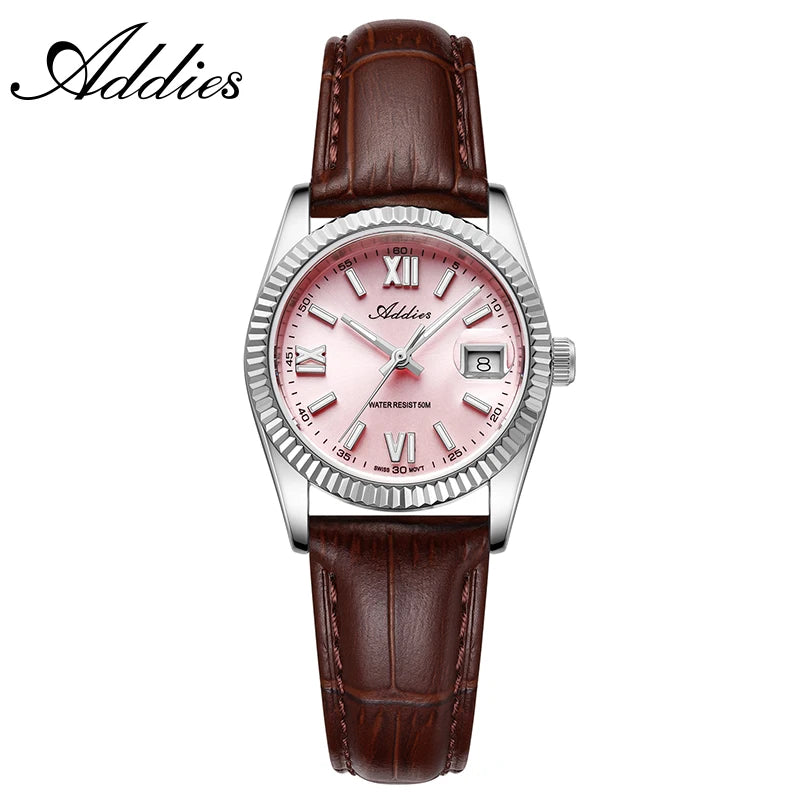 ADDIES 28mm Woman's Watches BGW9 Super Luminous Sapphire Mirror 5Bar Waterproof Diving Elegant Quartz Watch For Women AW25901