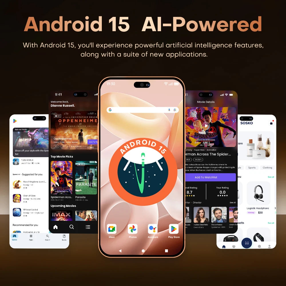 HOT  i17 Pro max 2026 New High Quality original intelligent 4G 5G dual card dual standby system global version 8000mAh battery