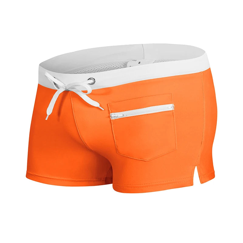 Men's Summer Swim Trunks with Mesh Liner Zipper Pocket Stretchy Comfy Quick Dry Swimming Shorts Bathing Suit Swimsuit Swimwear