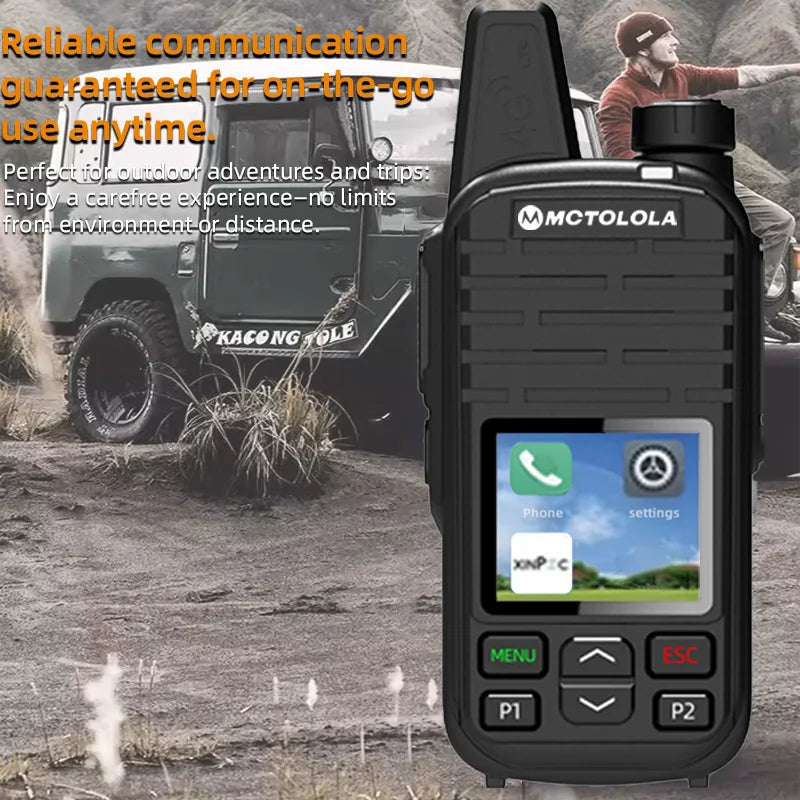 MOTOLOLA SIM card lifetime free 4G global high-definition sound quality walkie talkie supports Bluetooth WiFi POC two-way radio