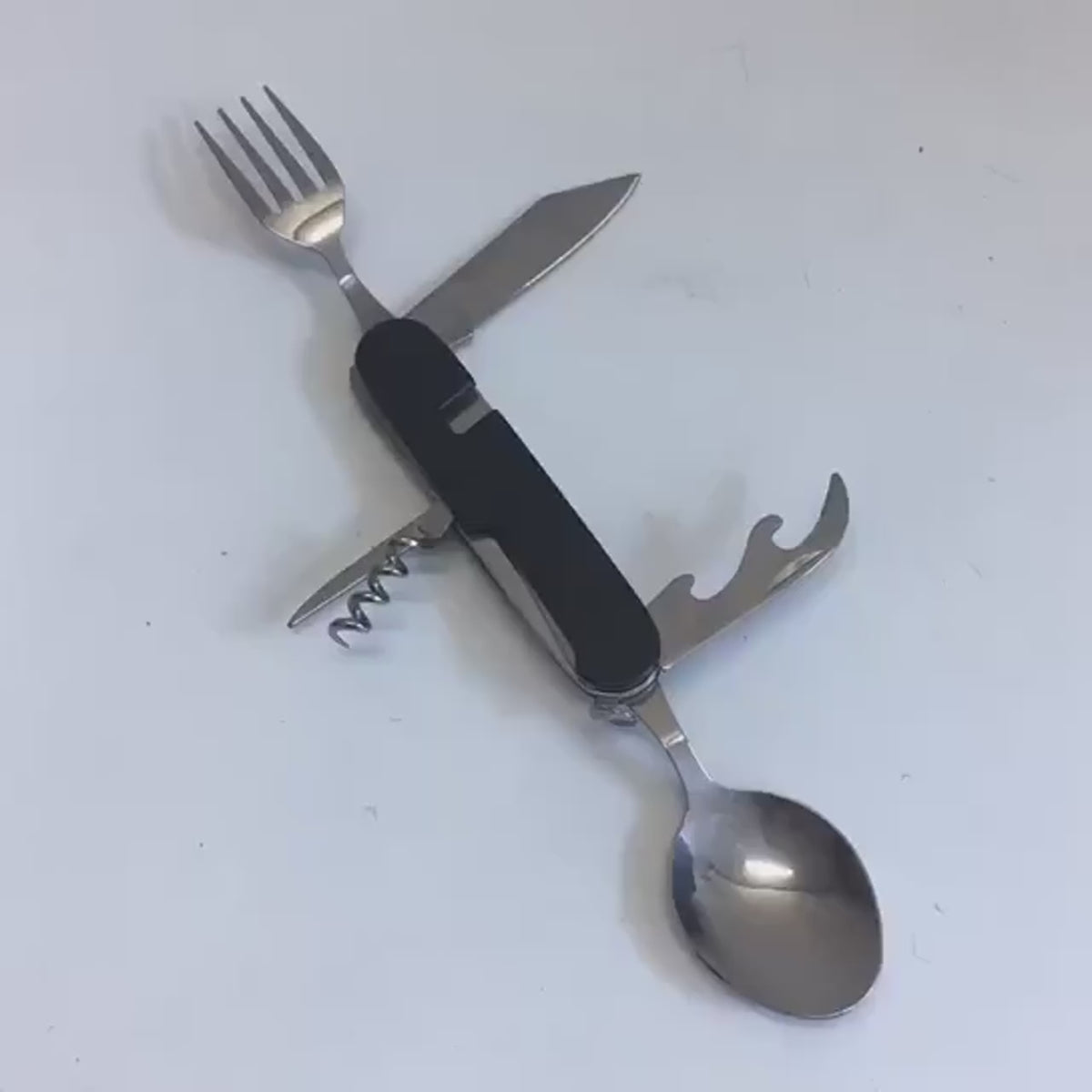 Mini Folding Detachable Combination Outdoor Hiking Travel Cutlery Multi-open Aluminum Handle Swiss Knife Gift Fruit Knife