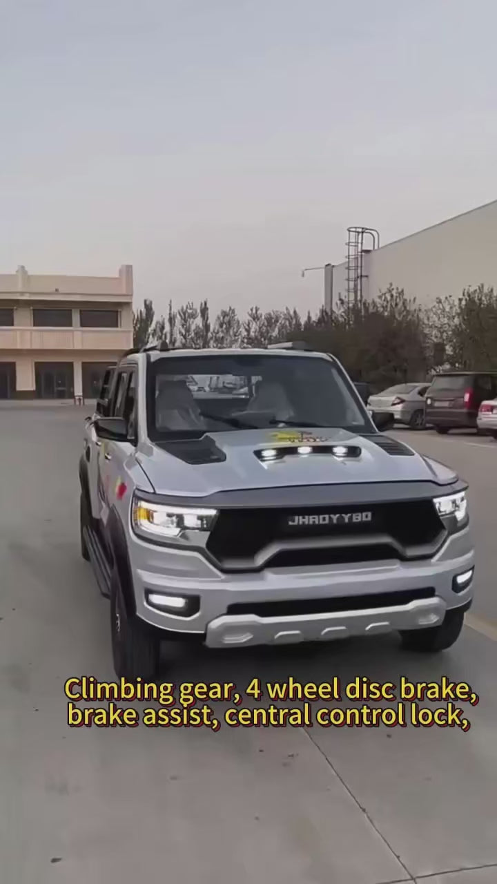 High-quality new pickup trucks for transporting camping gear and off-road trips